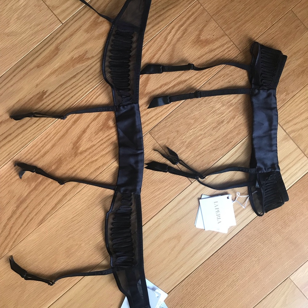 La Perla garter ZigZag new black - Picture 2 of 10